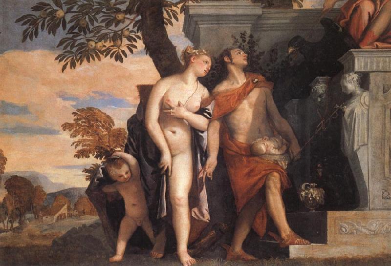 Paolo Veronese Venus and Mercury Present Eros and Anteros to Jupiter